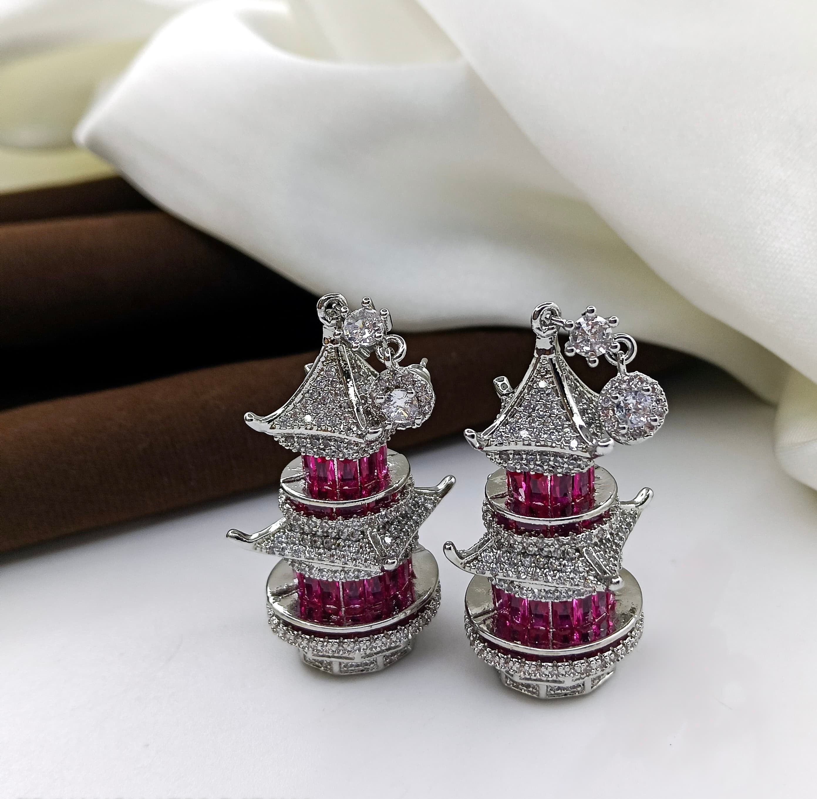 Elegant Next to Real Diamond Look Earrings