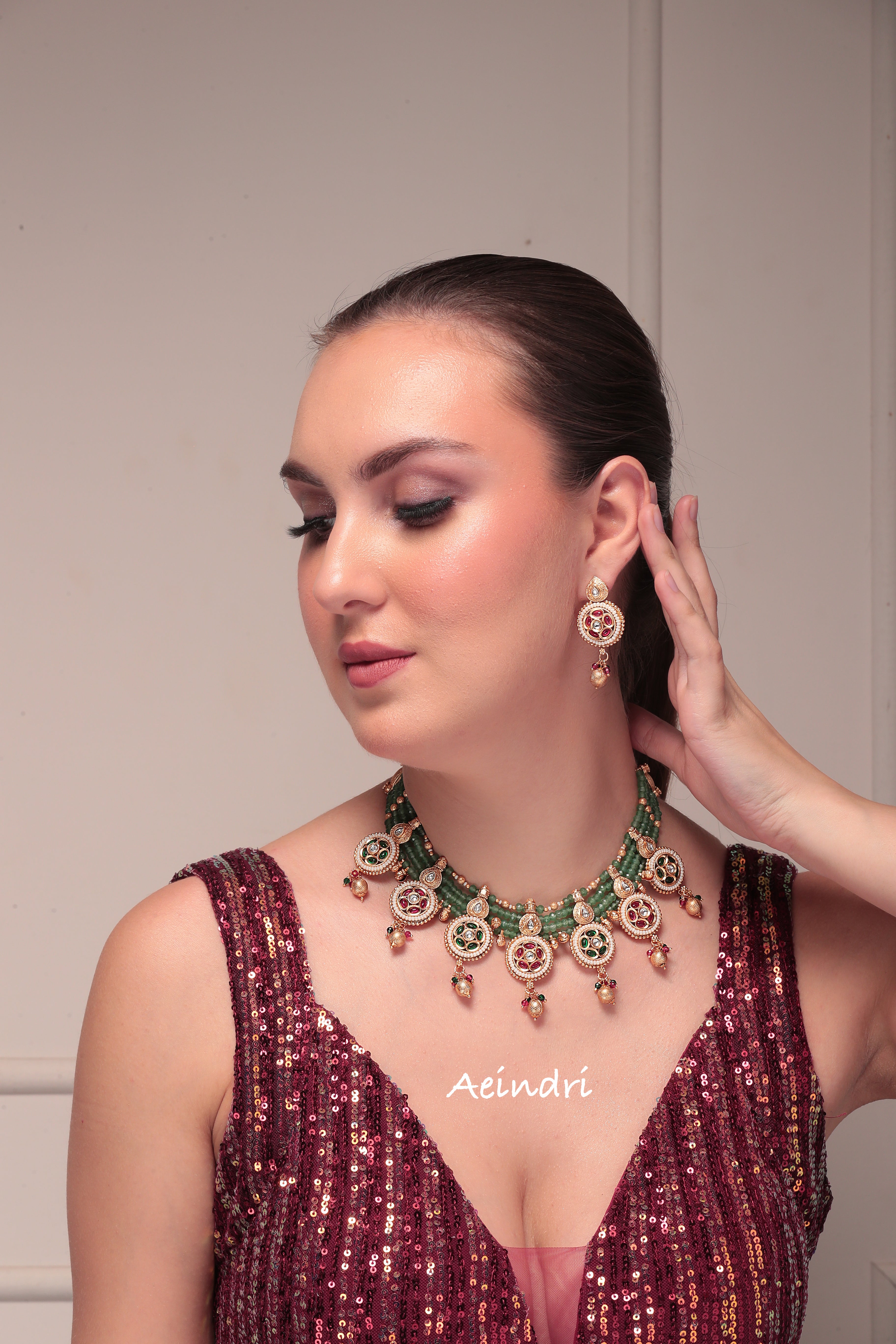 Royal Heritage Kundan Necklace with Earrings