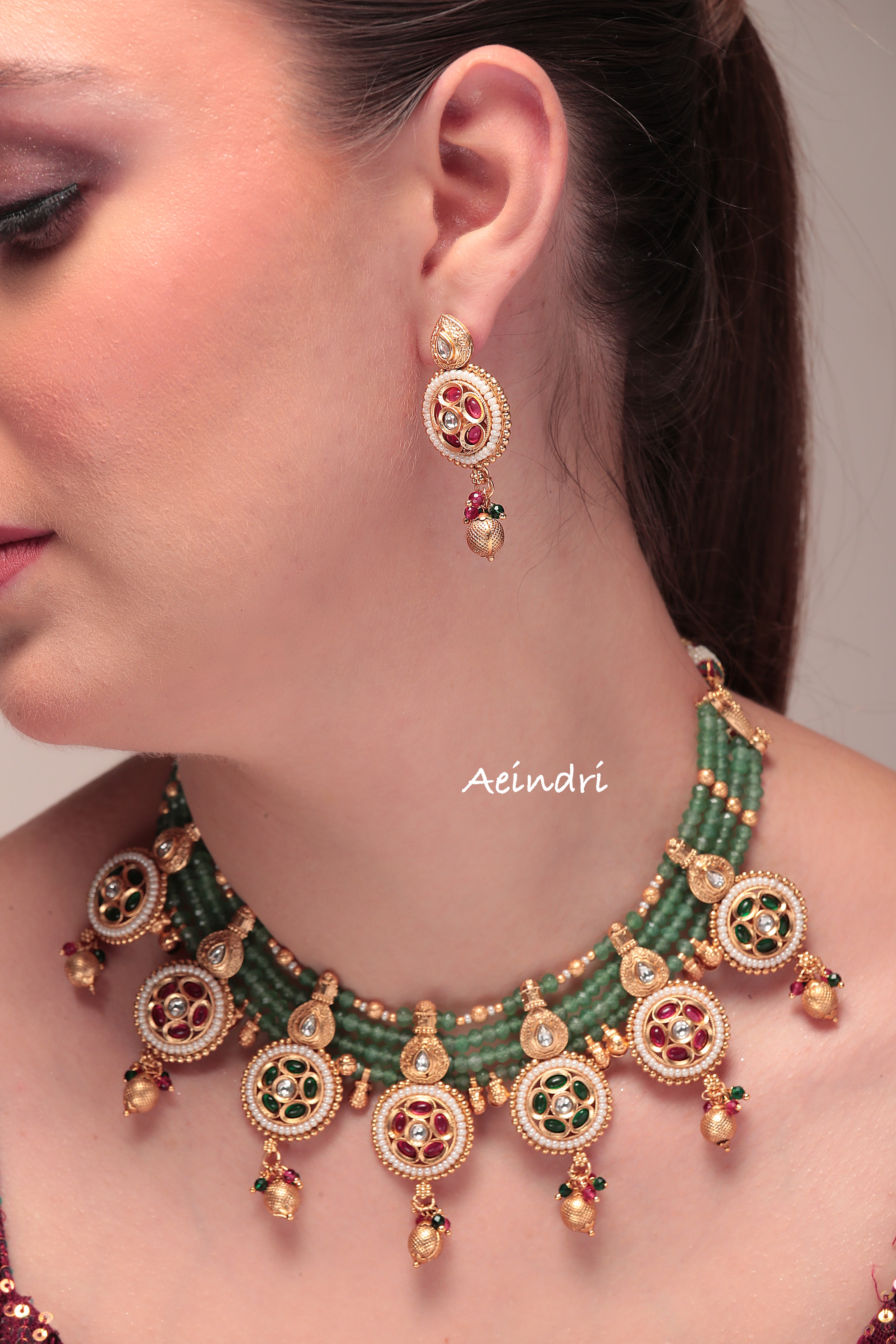 Royal Heritage Kundan Necklace with Earrings