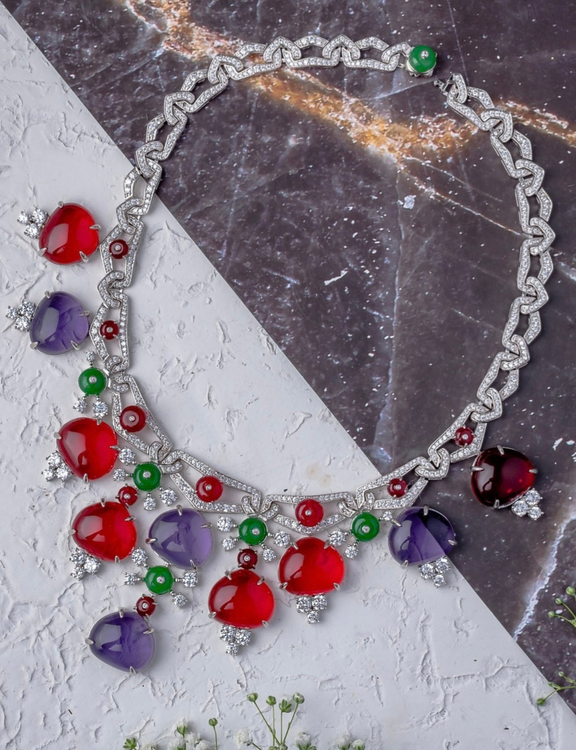 Florence Silver Plated Multi Womens Contemporary Short Necklace Set