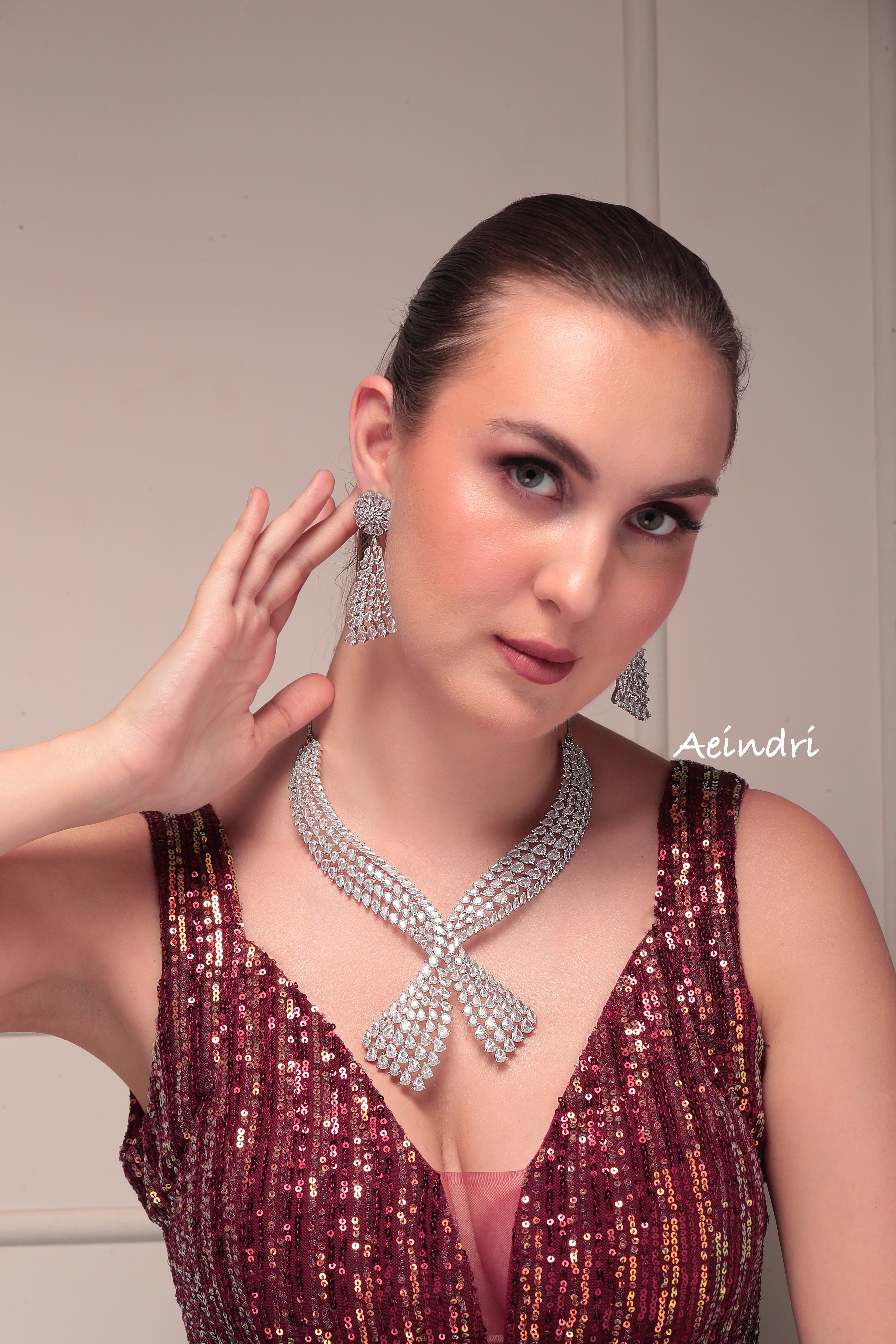 Eternal Grace Diamond-Cut Necklace & Earrings Set