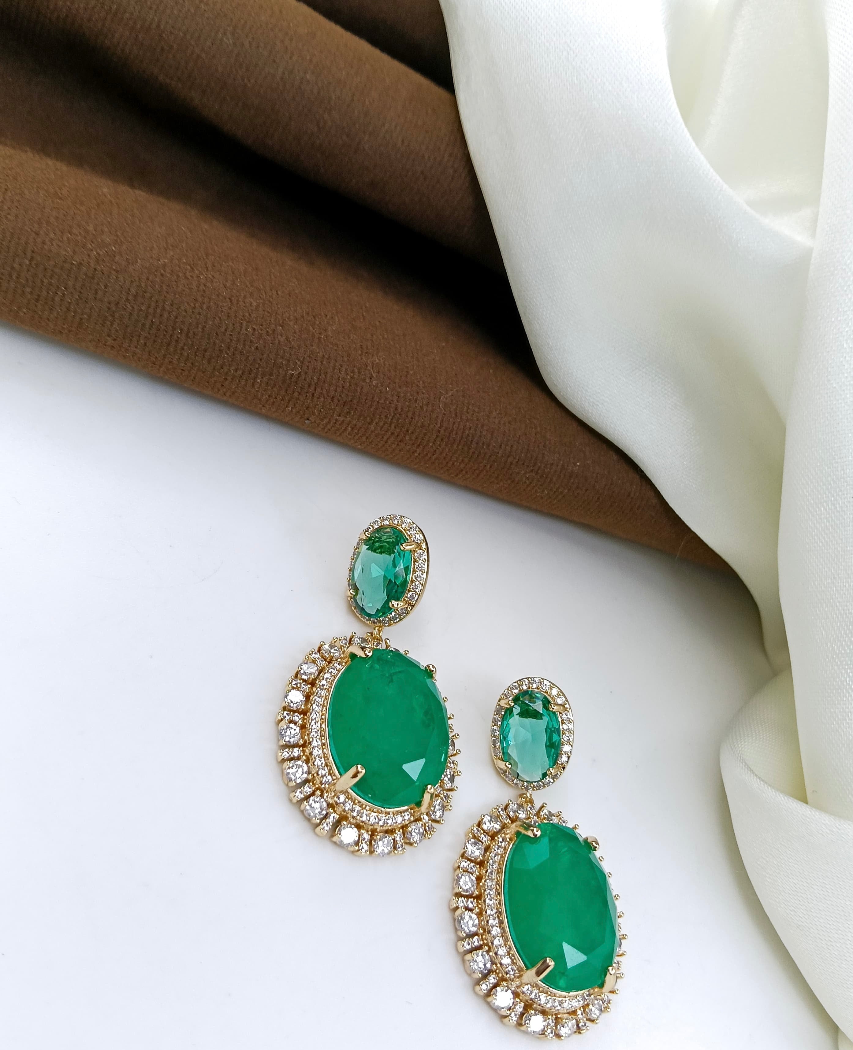 Elegant Next to Real Diamond Look Earrings