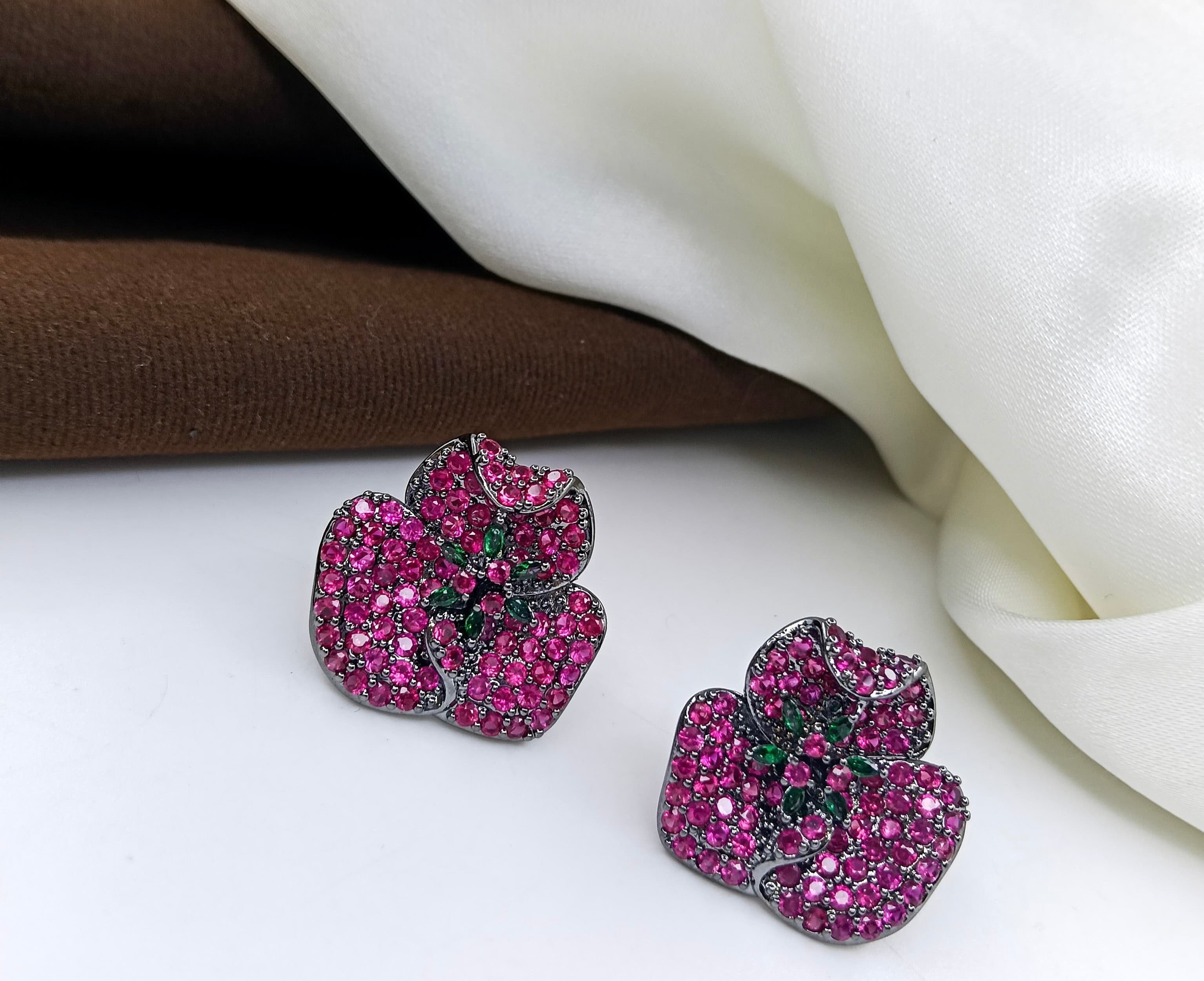 Luxury Fashion CZ Stud Earring for Women Lovely Gift Jewelry