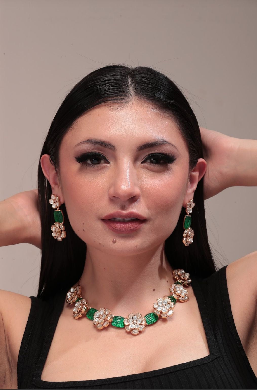 Invisible Setting Floral Diamond Set