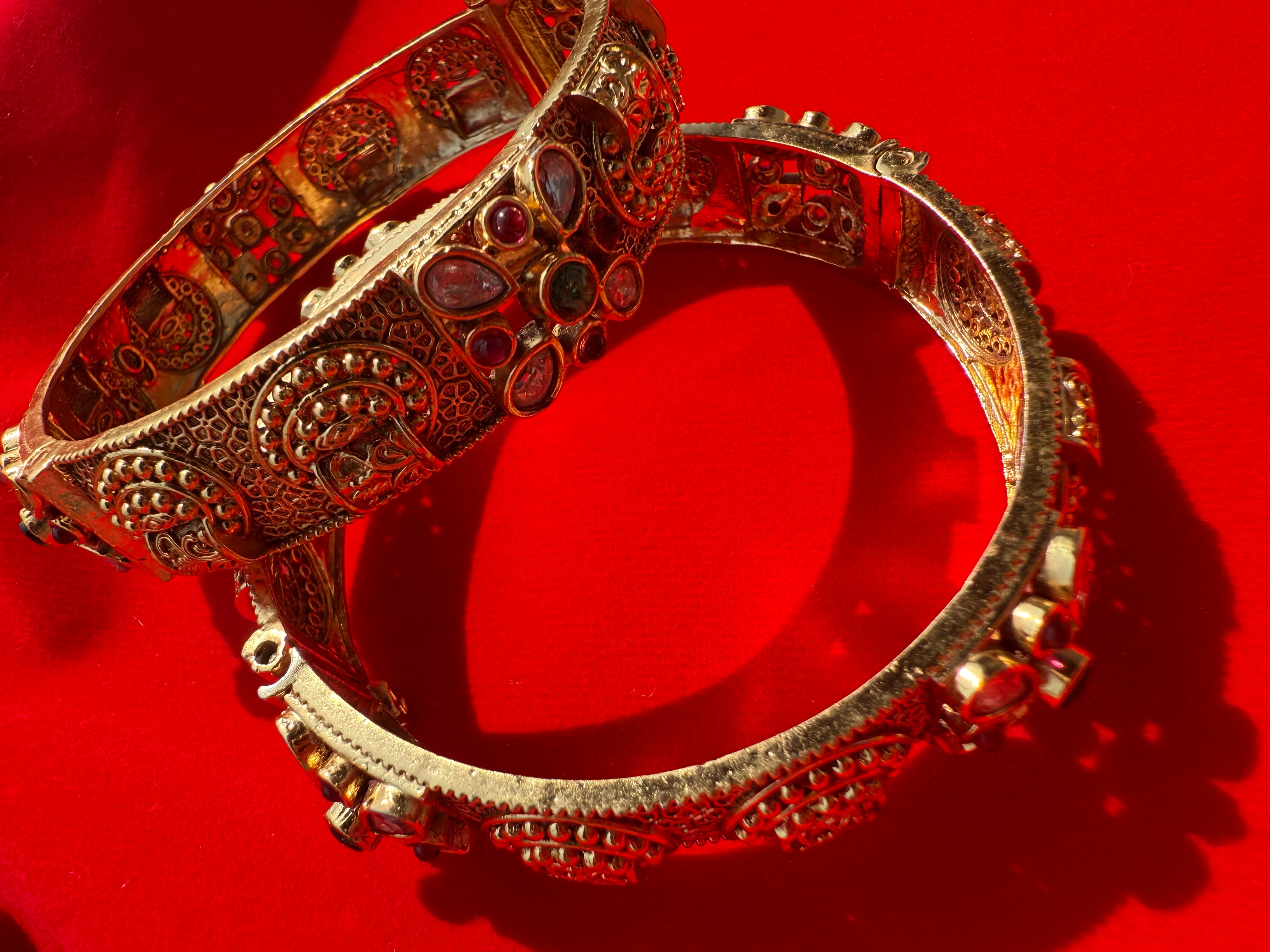 Antique Flower Bangle