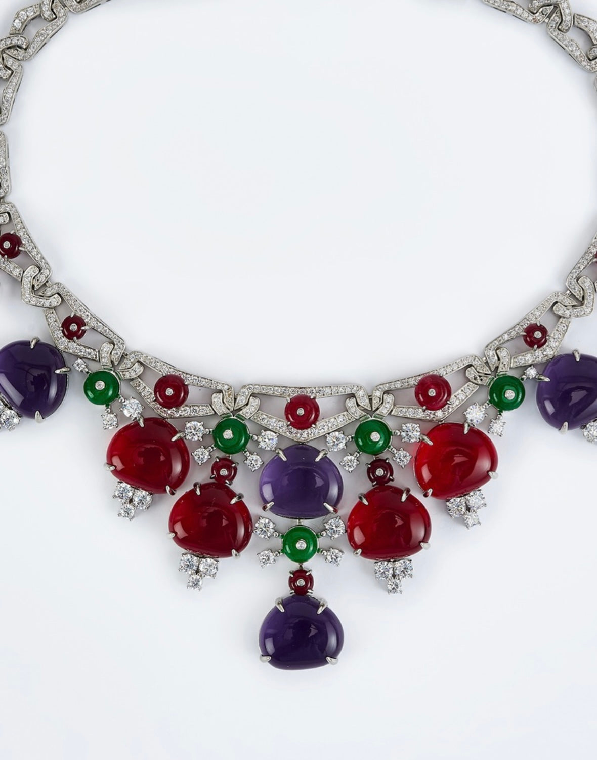 Florence Silver Plated Multi Womens Contemporary Short Necklace Set