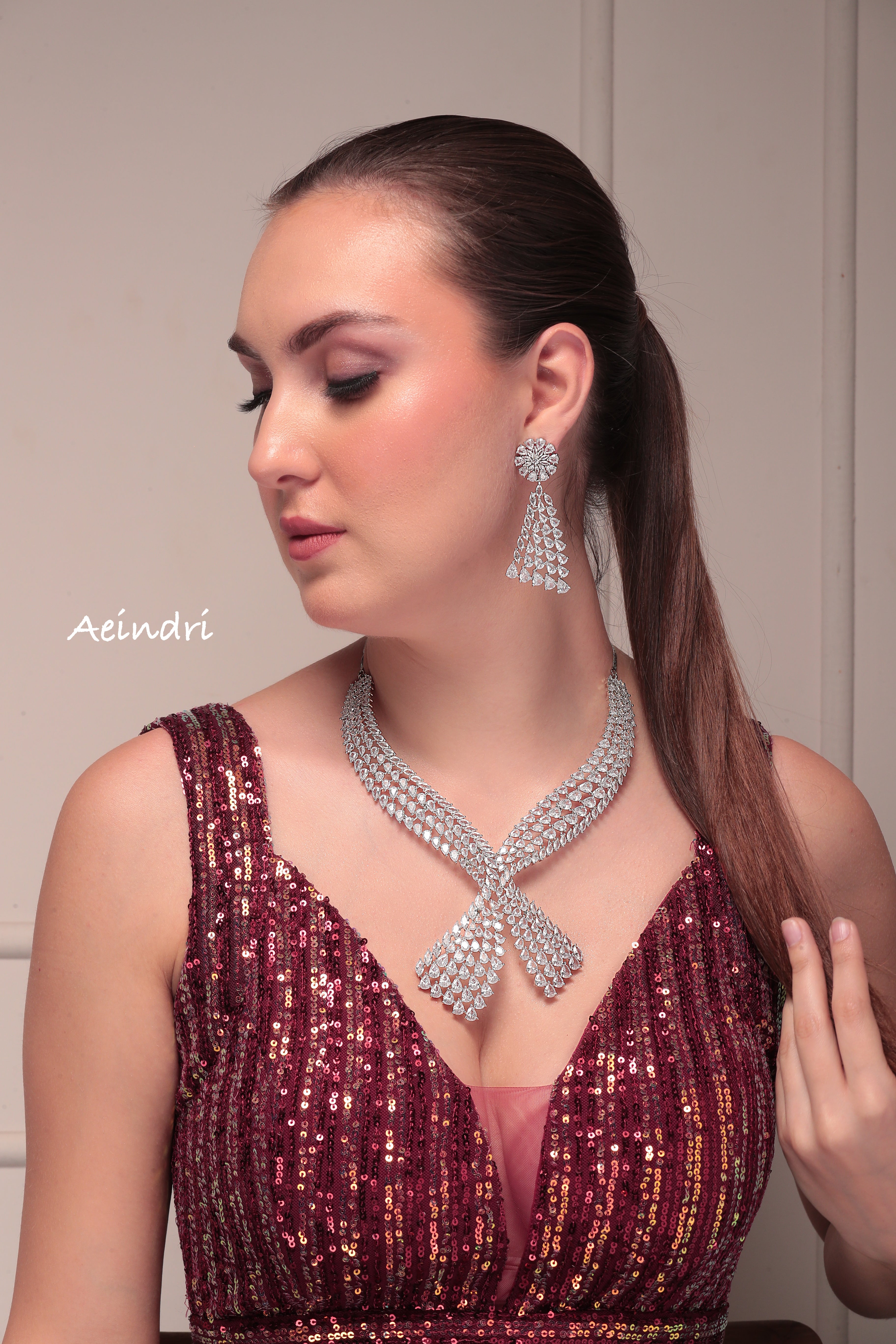 Eternal Grace Diamond-Cut Necklace & Earrings Set