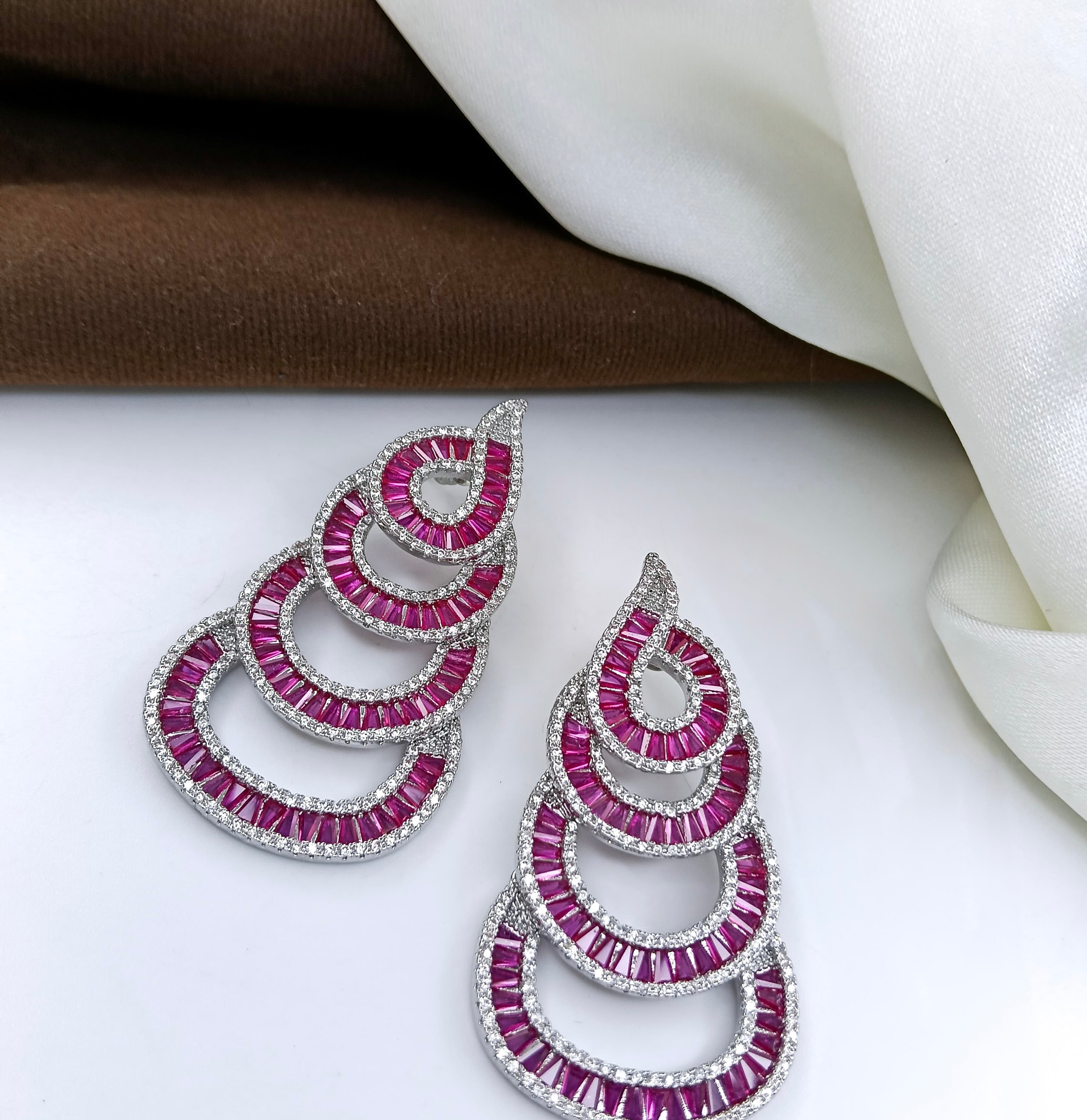 Luxury Fashion CZ Luxury Fashion CZ Inlay Earring for Women Lovely Gift Jewellery